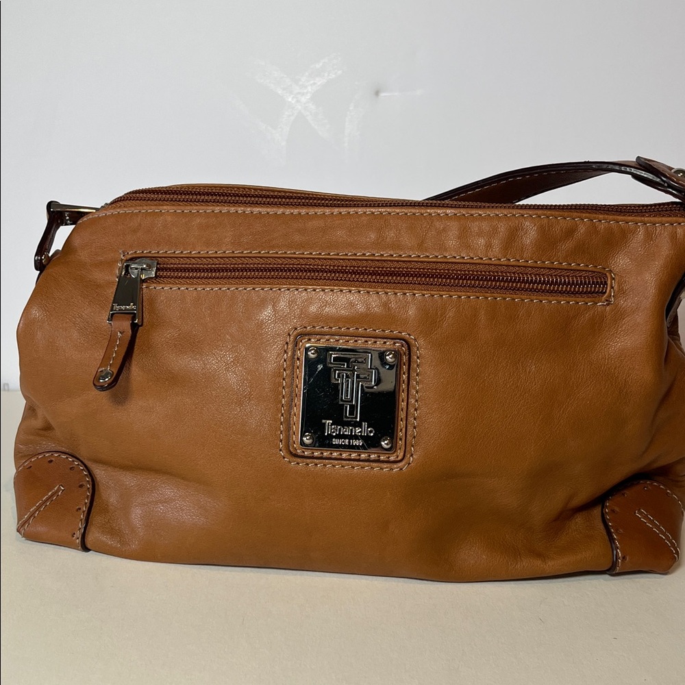 Tignanello Tan Leather Handbag